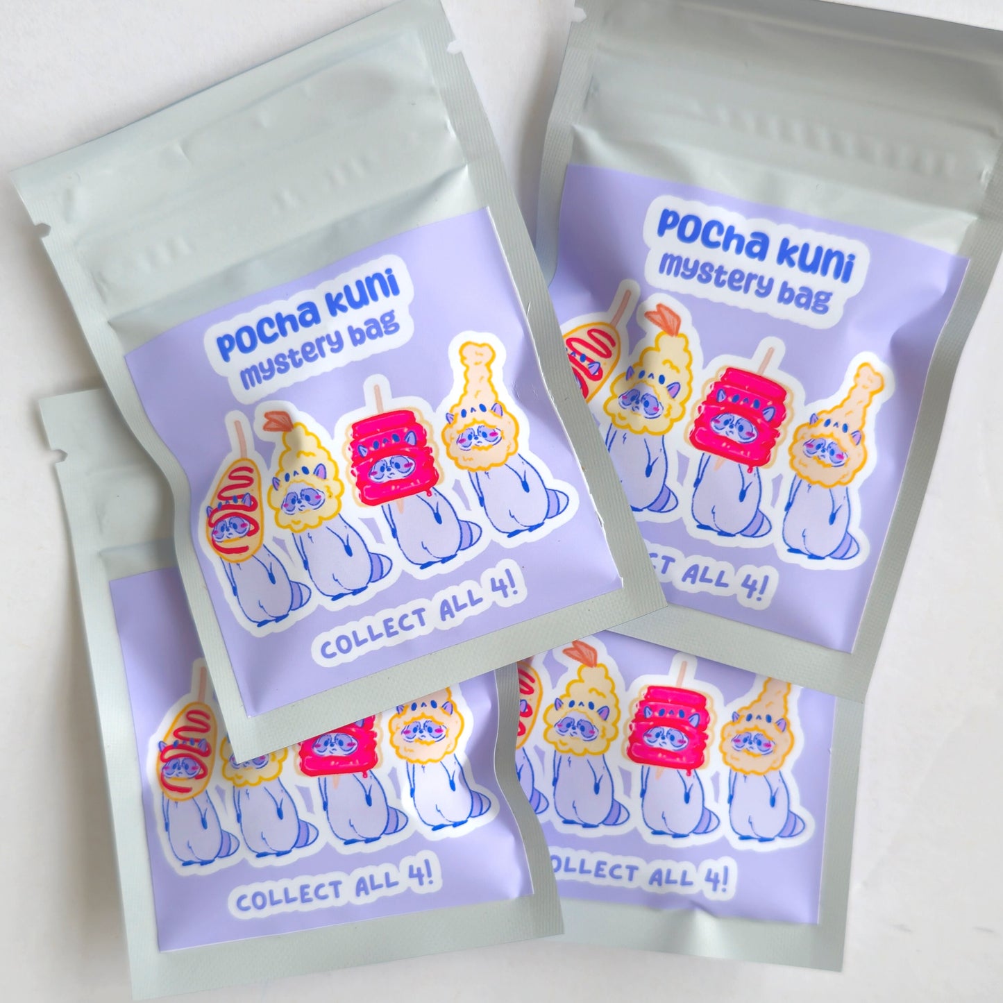 Pocha Kuni Korean Street Food Raccoon Mystery Bag Keychain/Bag Charm - Koodle