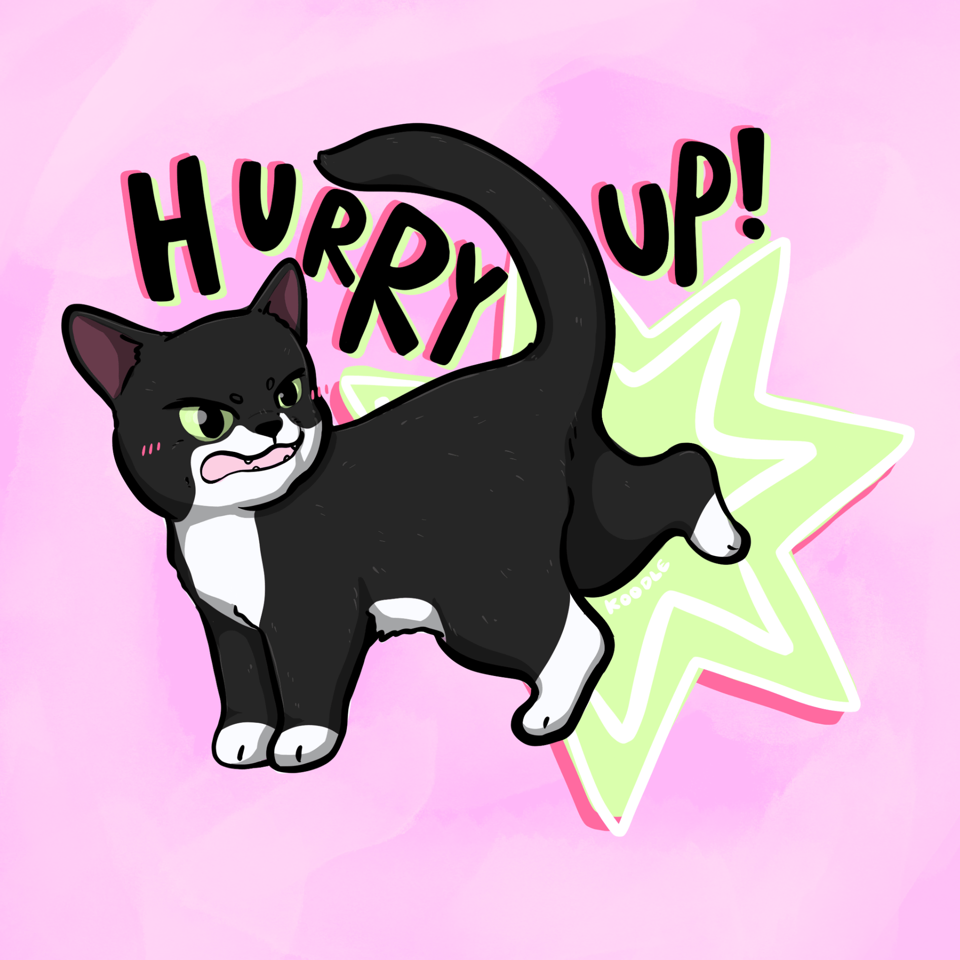 Custom Pet Portrait Commission - Koodle