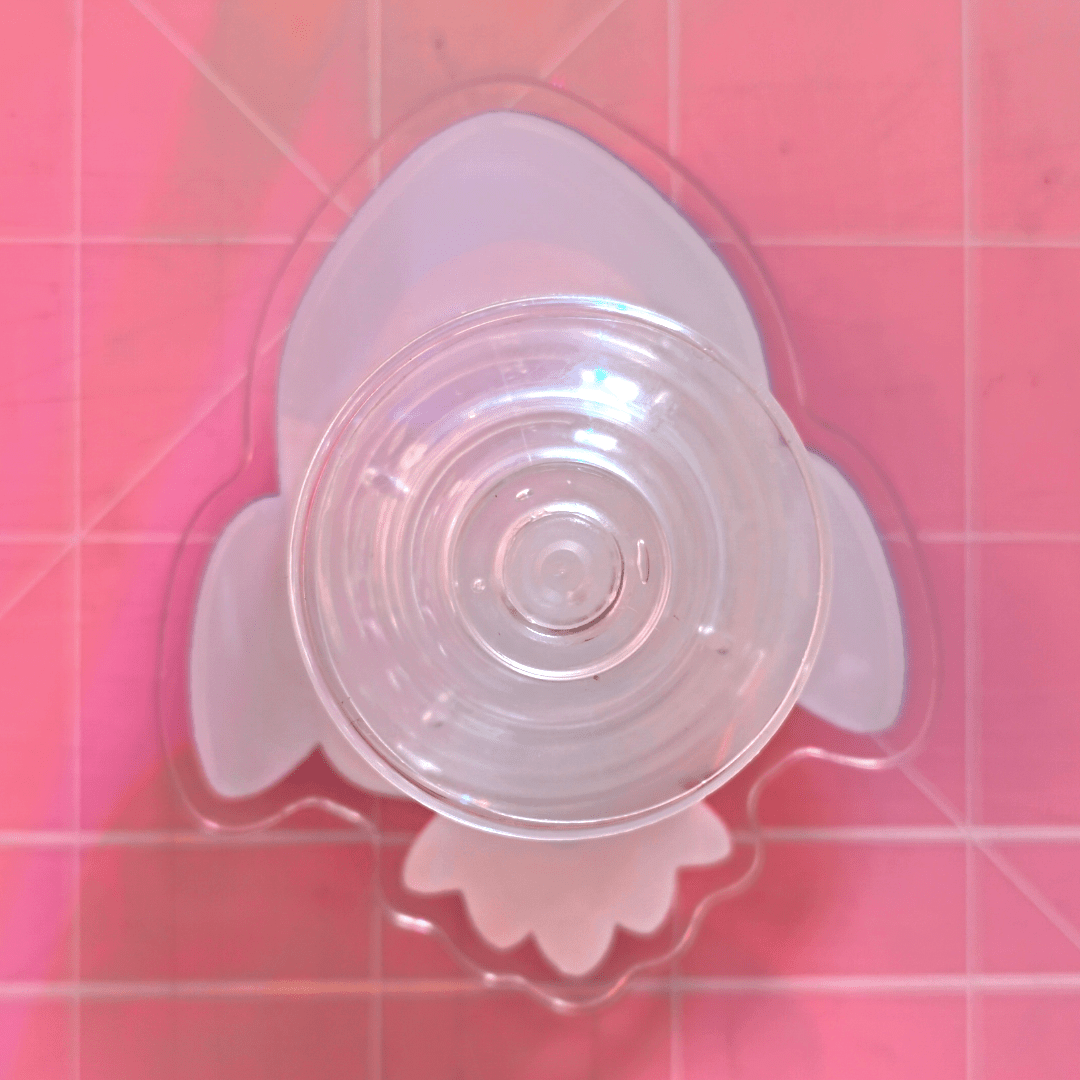 Panicking Opossum Astronaut in Spaceship Spinning Acrylic Fidget Phone Grip - Koodle