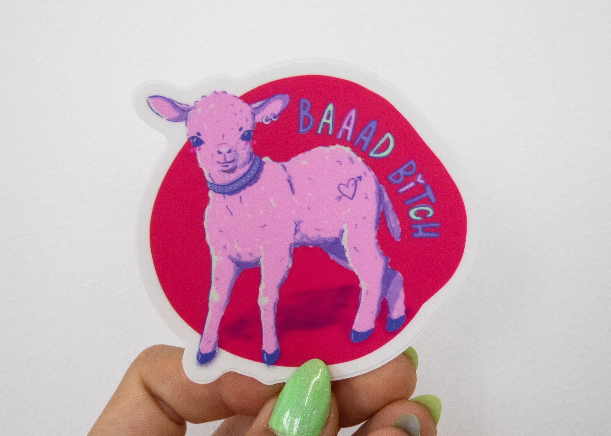 Bad B Cute Funny Matte Lamb Sticker - Koodle