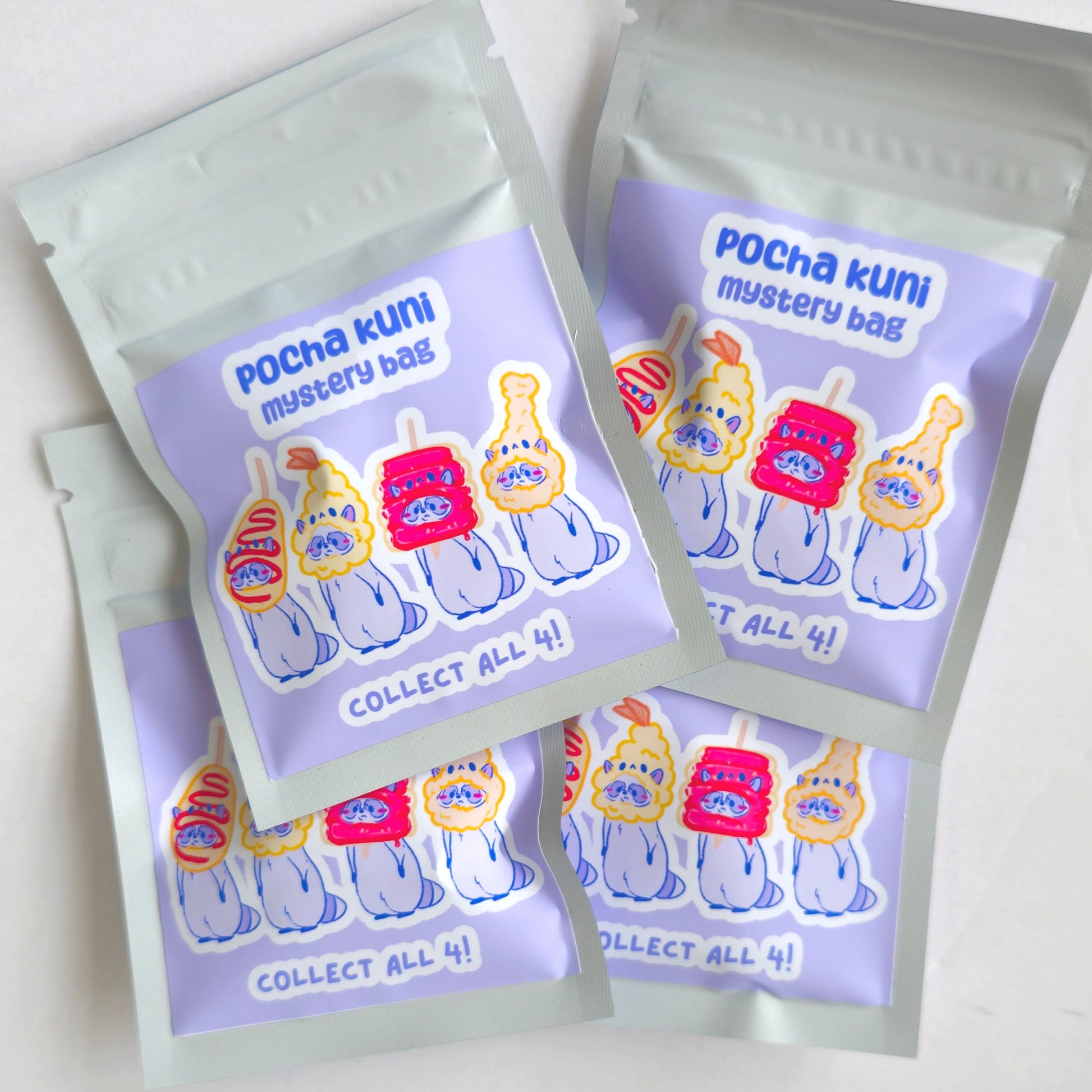 Pocha Kuni Korean Street Food Raccoon Mystery Bag Keychain/Bag Charm - Koodle