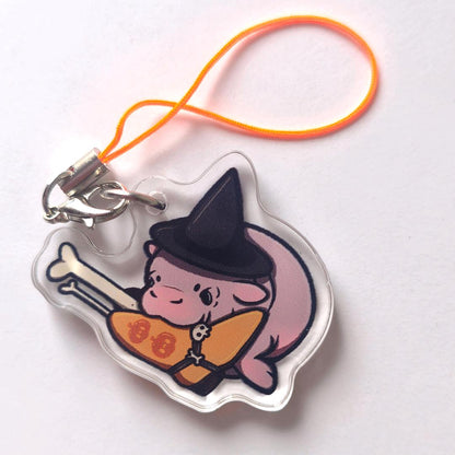 Four Seasons of Moodeng Cute Baby Pygmy Hippo Cell Phone Charm/Keychain/Bag Charm - Koodle