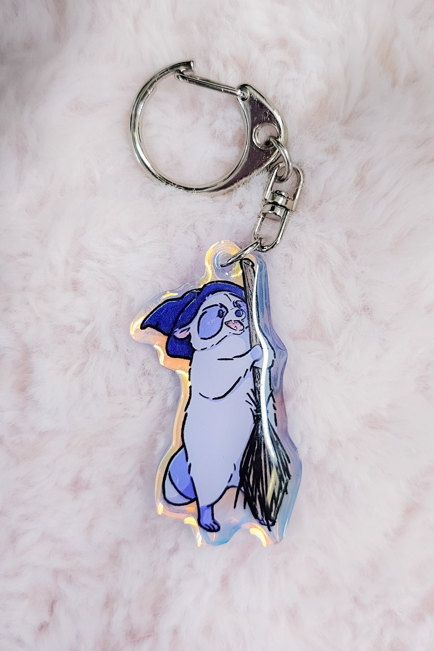 MYSTERY BAG Kuni the Raccoon Spooky Horror Iridescent Keychain Mystery Box/Keychain/Bag Charm - Koodle