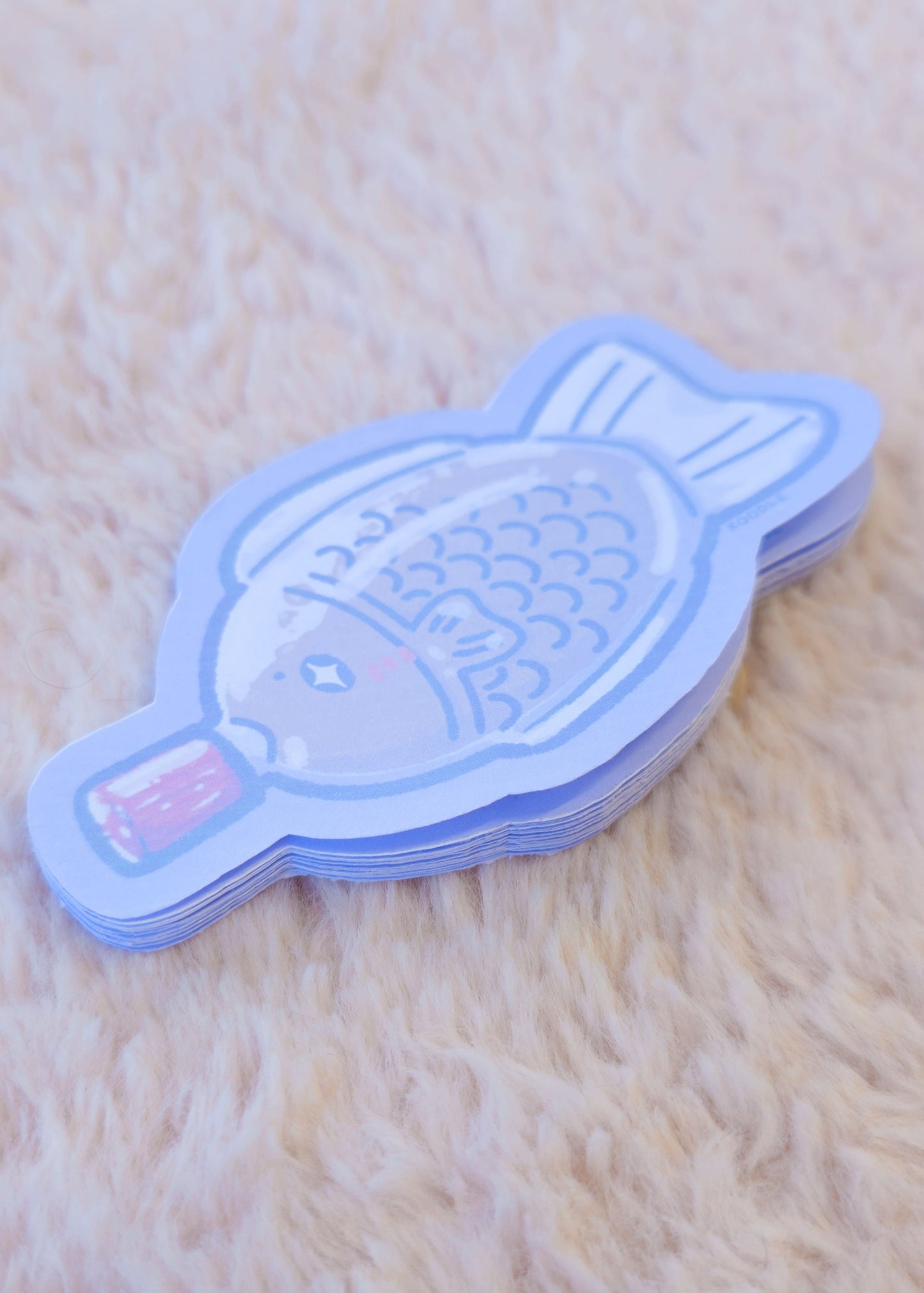 Why Soy Salty? Kawaii Asian Fish - Shaped Soy Sauce Container Memo Pad - Koodle