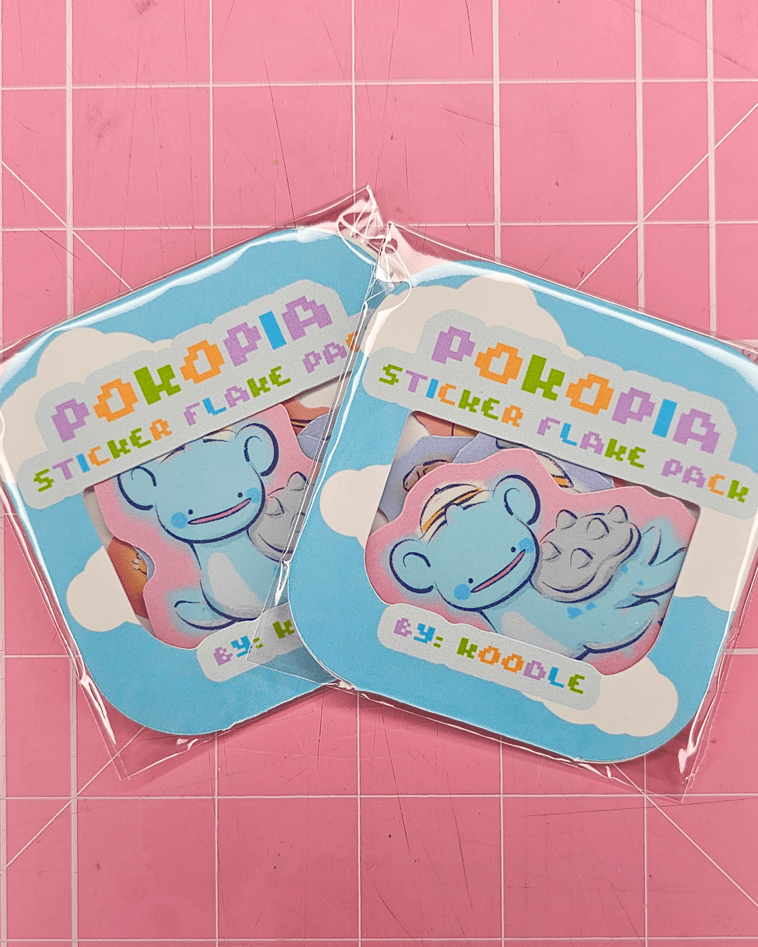Pokopia Ditto Variants Flake Sticker Pack - Koodle