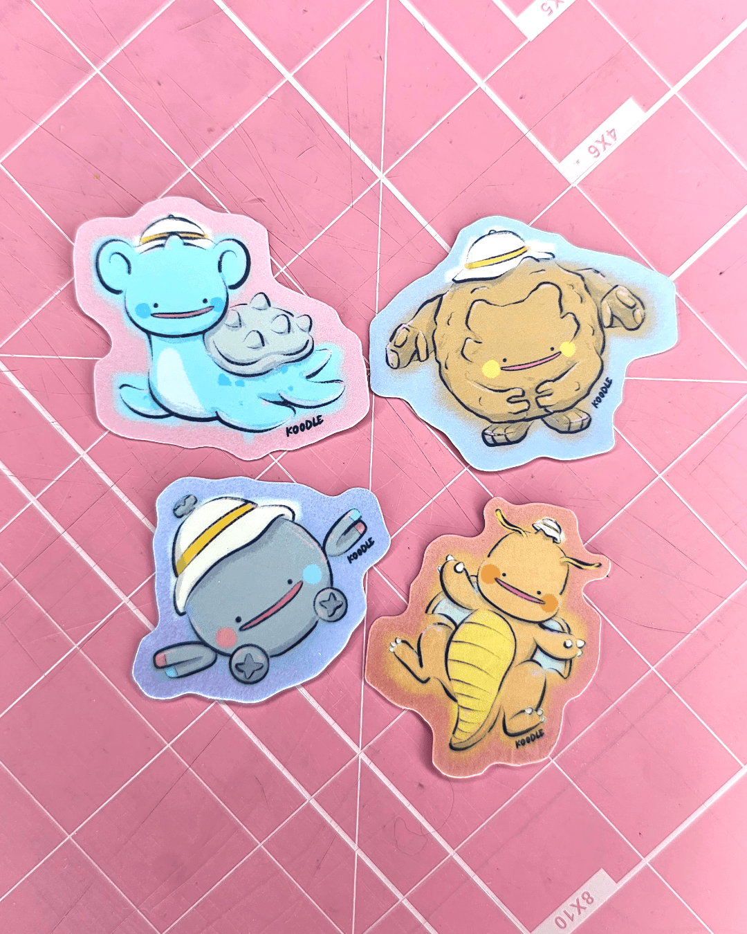 Pokopia Ditto Variants Flake Sticker Pack - Koodle