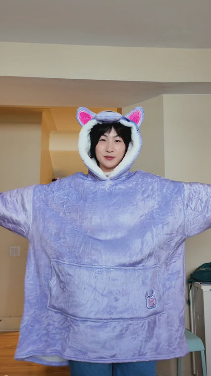 Kuni the Raccoon Fleece Blanket Hoodie - PRE-ORDER