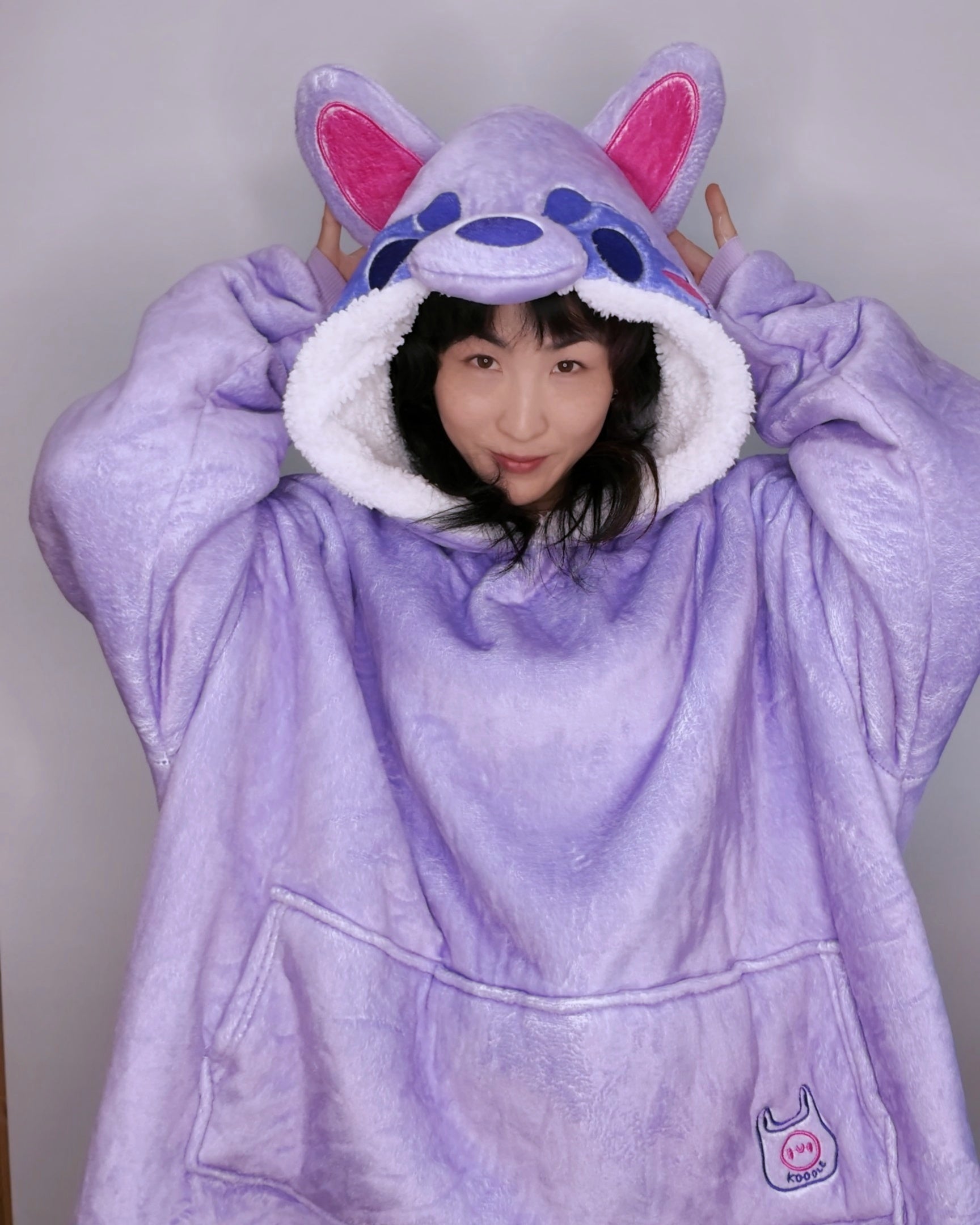 Kuni the Raccoon Fleece Blanket Hoodie - PRE - ORDER - Koodle